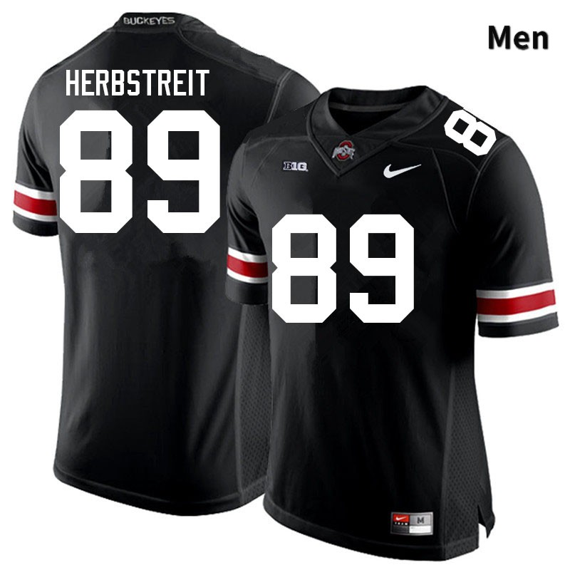Ohio State Buckeyes Zak Herbstreit Men's #89 Black Authentic Stitched College Football Jersey